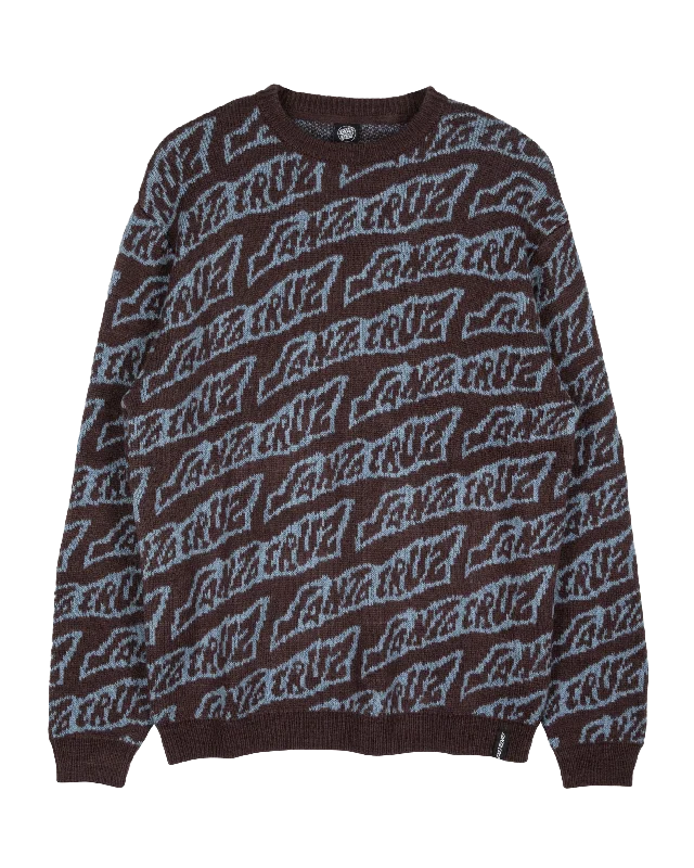 Creep Repeat Sweatshirt in Blackcurrant