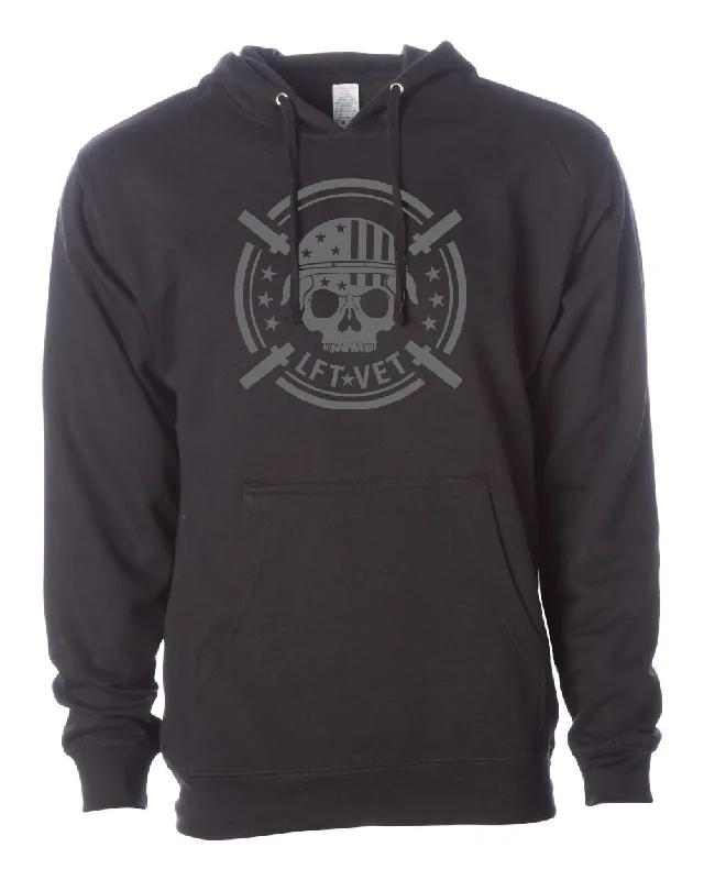 Skull Logo Hoodie- Black