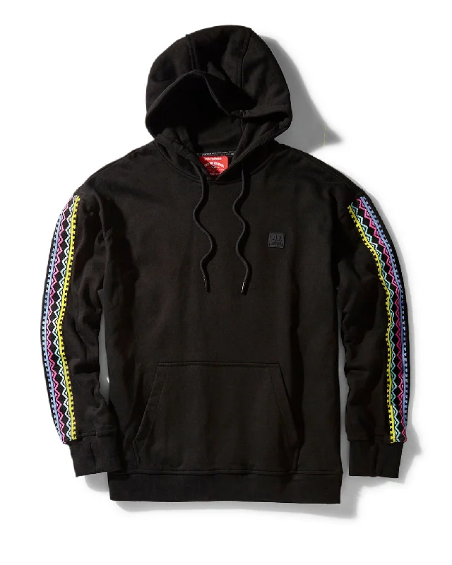 Sprayground Hoodie AI TRIBAL NEON - ELECTRIC NEON HOODIE  Black