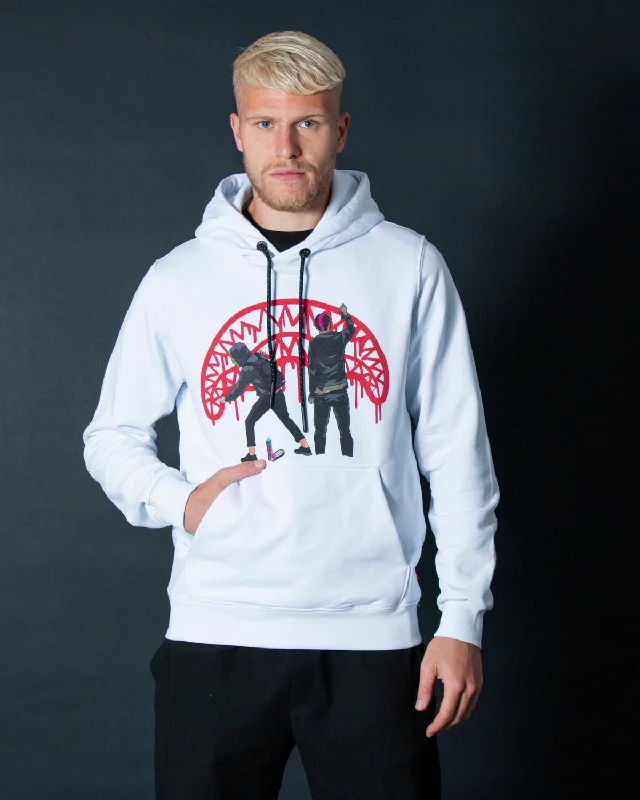 Sprayground Hoodie WALL HOOD WHITE White