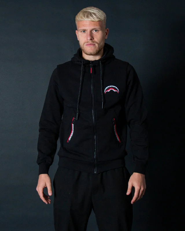 Sprayground Hoodie ZIP LOGO BACK Black