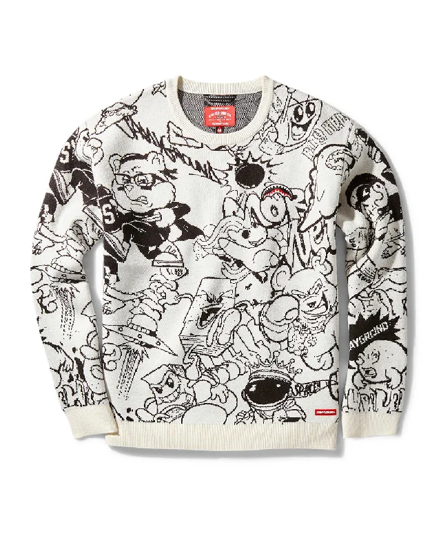 Sprayground Sweatshirt CHAOS SWEATER PULLOVER WHITE  White