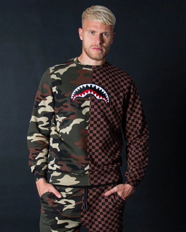 Sprayground Sweatshirt JUNGLE CREW Brown