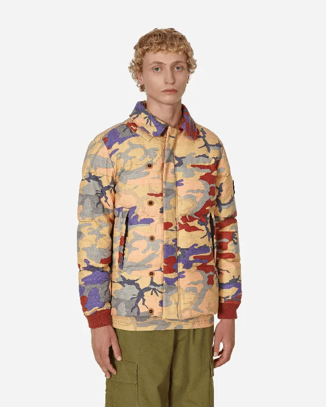 Heritage Camo Ripstop Nylon Down Jacket Multicolor