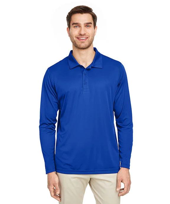 TT51L - Team 365 Mens Zone Performance Long Sleeve Polo Shirt | Sport Royal