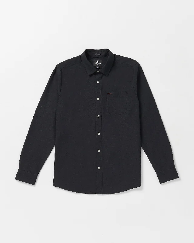 Veeco Oxford Long Sleeve Shirt - Black