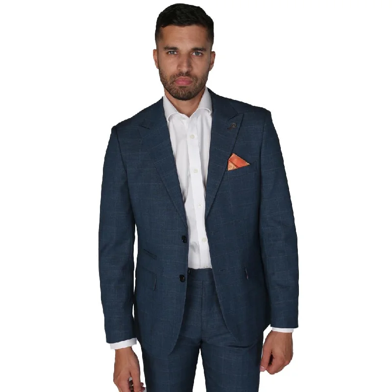 Viceroy - Men's Blue Check Blazer Classic Formal