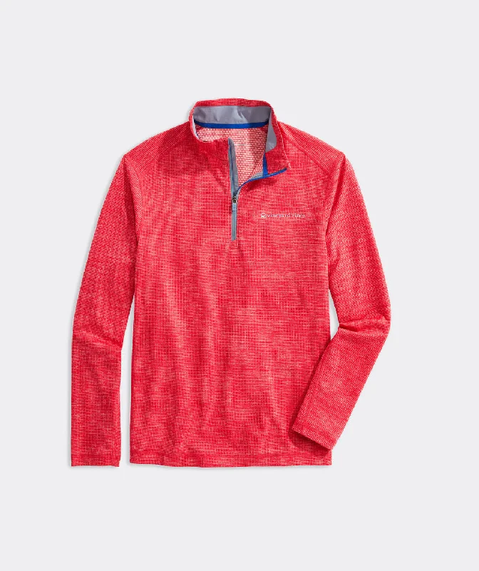 Vineyard Vines Men's Sankaty Quarter-Zip - Sailors Red