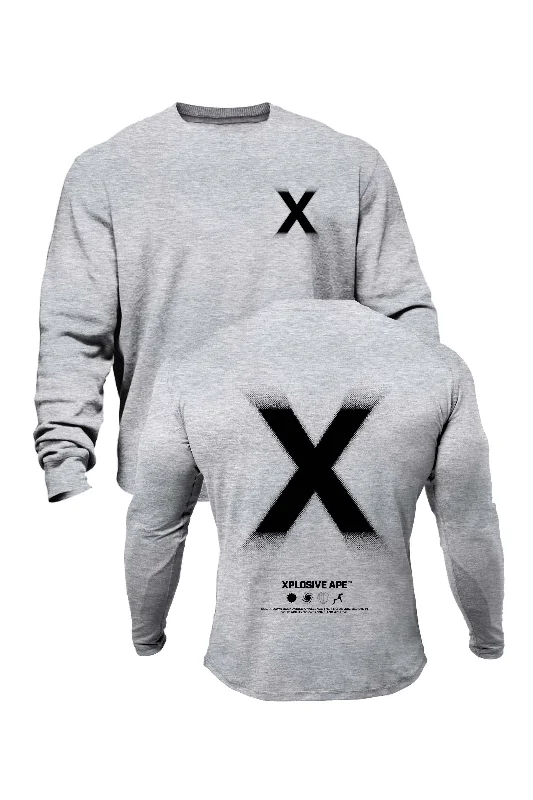 XAPE Halftone X V1 Sweatshirt - Grey Marl