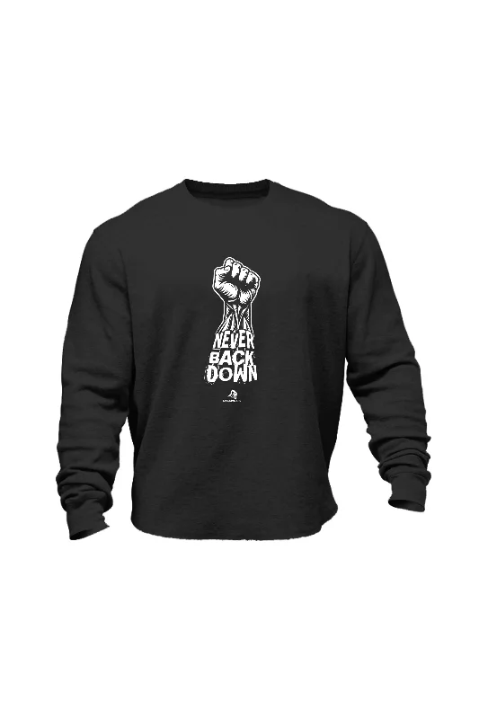 XAPE Never Back Down Sweatshirt - Black