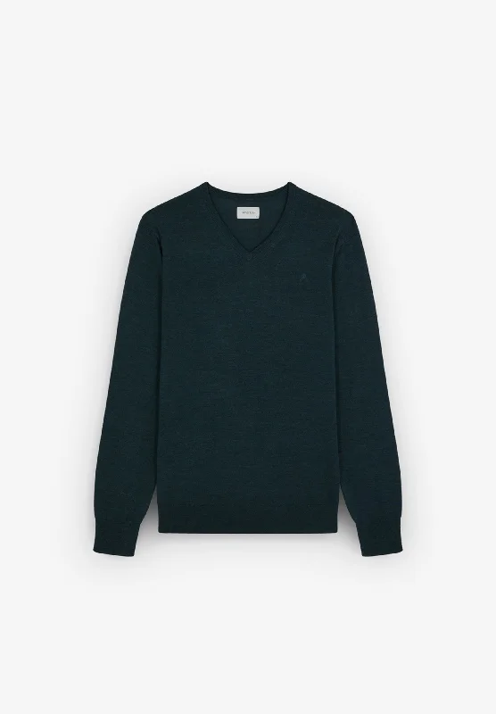 V-NECK WOOL SWEATER