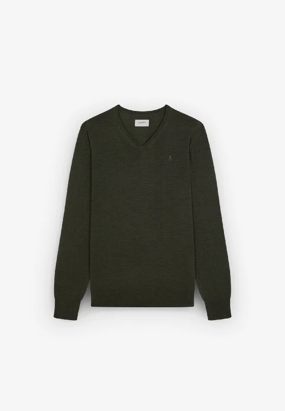 V-NECK WOOL SWEATER