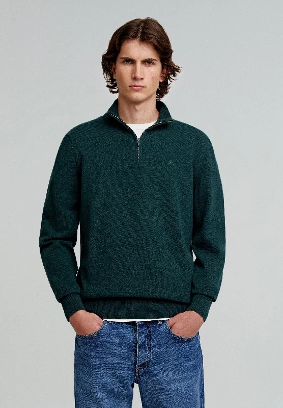 ZIP NECK SWEATER