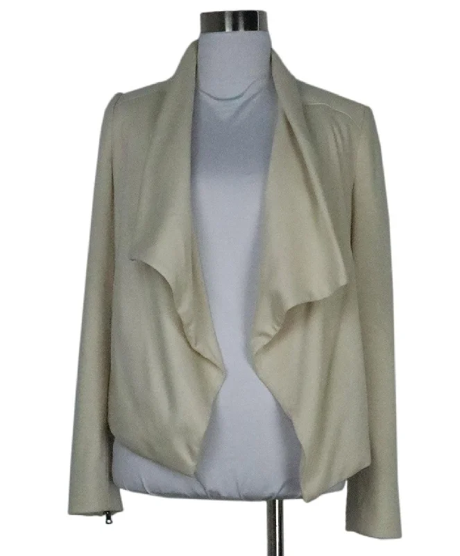 Alice + Olivia Beige Knit Blazer sz 6