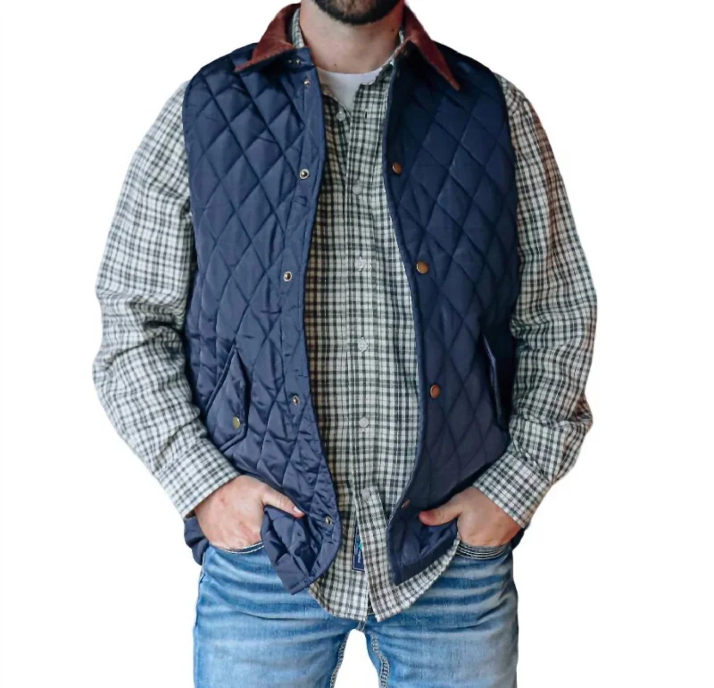 Beaumont Vest In Navy