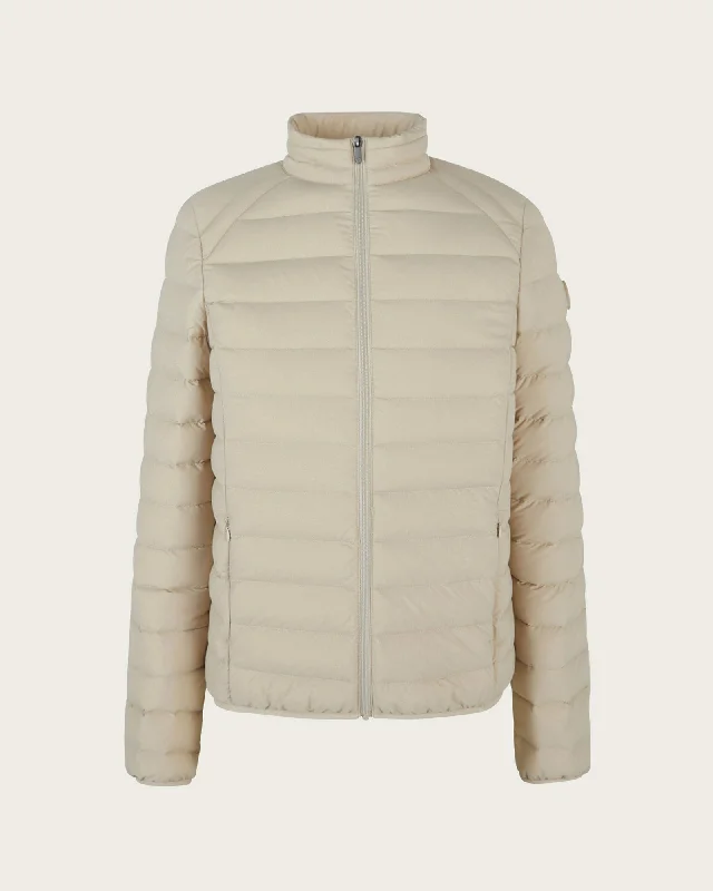 Beige Aragon lightweight stretch puffer jacket