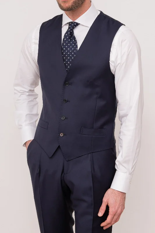 Blue waistcoat - Made in Italy