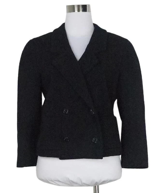 Chanel Navy Wool Jacket sz 6