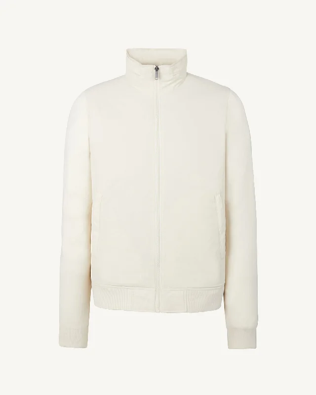 Clay Bardenas bi-fabric hooded jacket