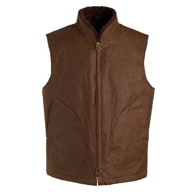 Manifattura Ceccarelli Mountain Vest Dark Tan