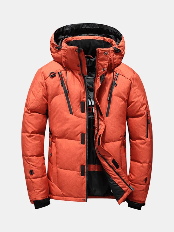 Mens Winter Outdoor Thick Warm down Jacket Insulated Parka